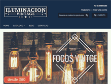 Tablet Screenshot of iluminacionvintage.com